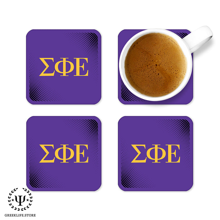 Sigma Phi Epsilon Beverage Coasters Square (Set of 4)