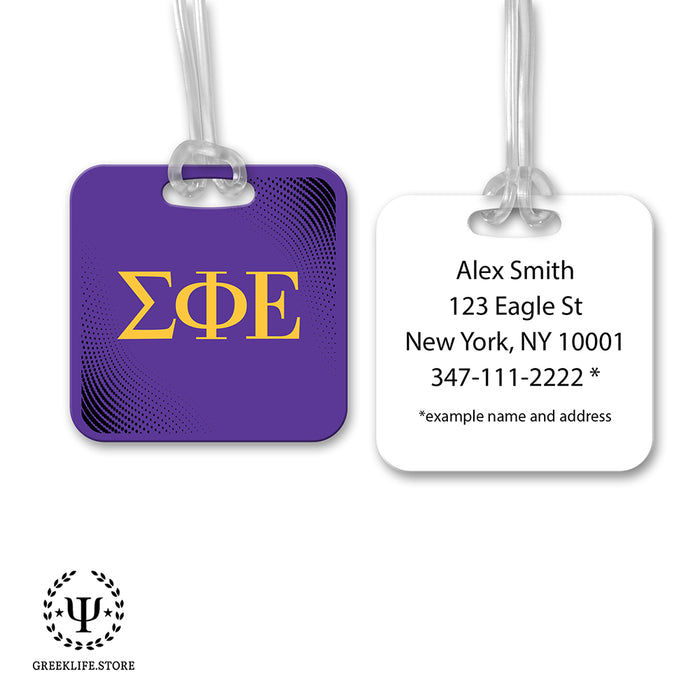 Sigma Phi Epsilon Luggage Bag Tag (square)