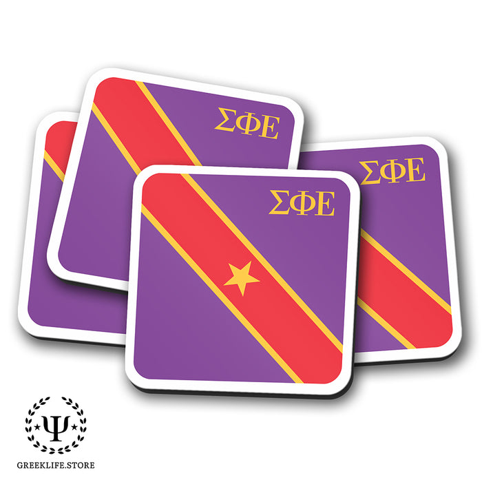 Sigma Phi Epsilon Beverage Coasters Square (Set of 4)