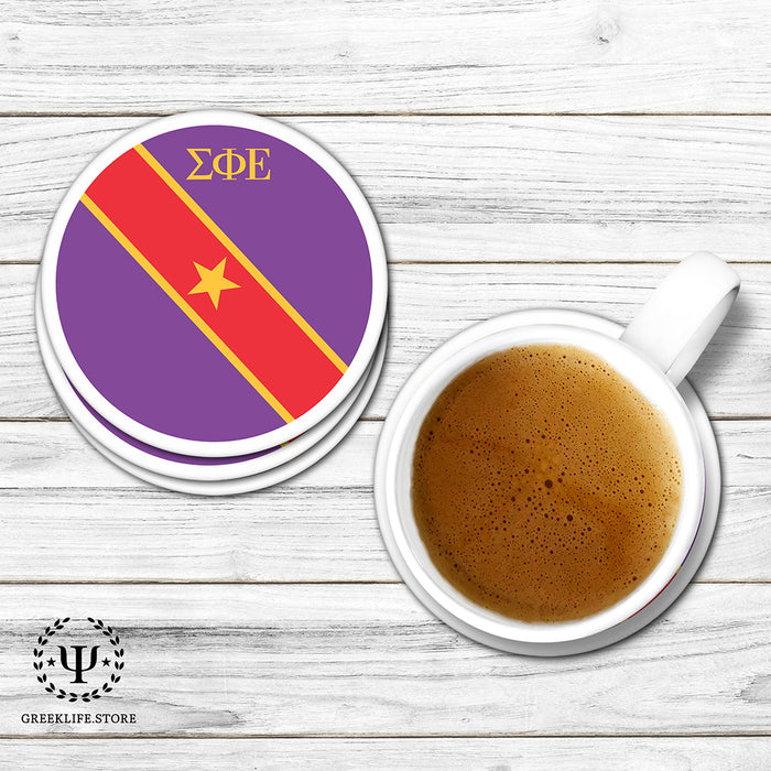 Sigma Phi Epsilon Beverage Coasters Round (Set of 4)
