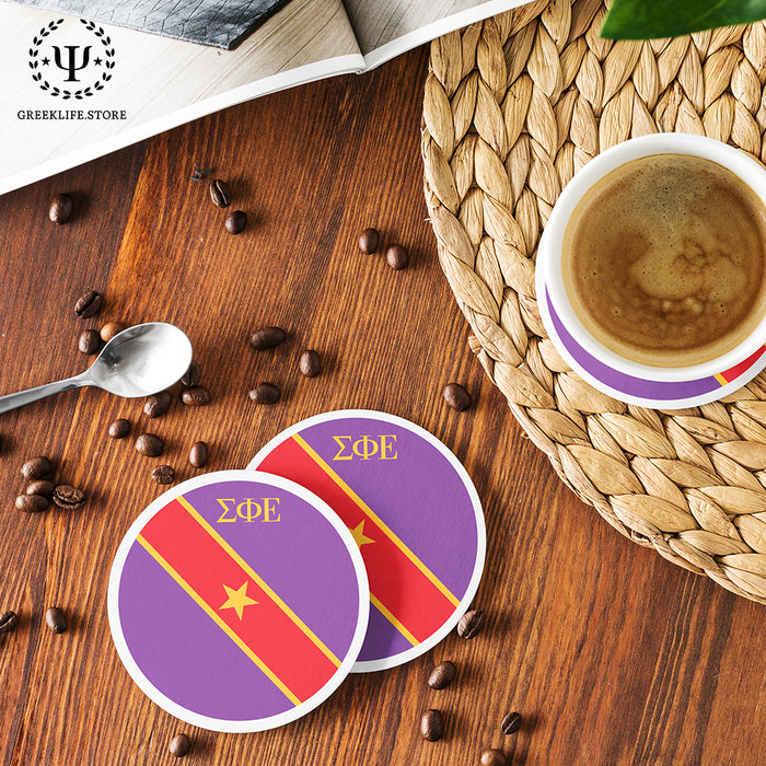 Sigma Phi Epsilon Beverage Coasters Round (Set of 4)