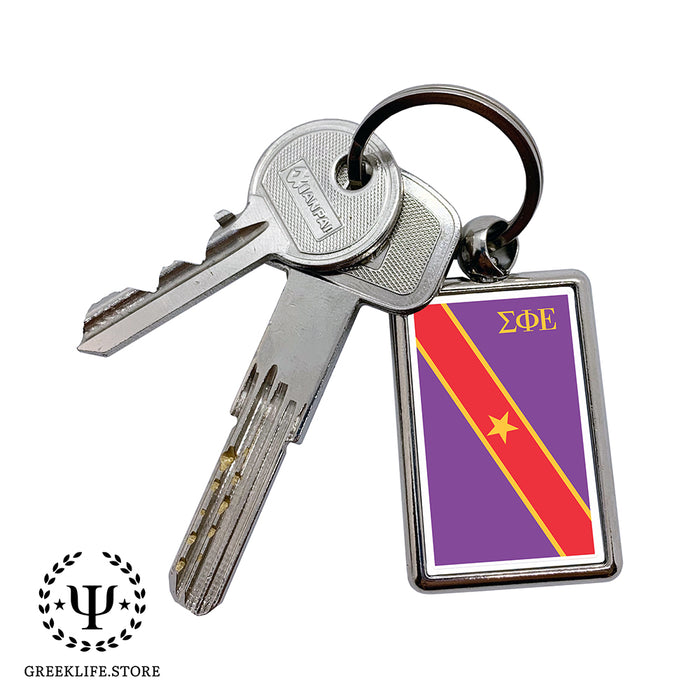 Sigma Phi Epsilon Keychain Rectangular