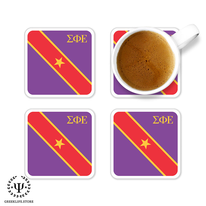 Sigma Phi Epsilon Beverage Coasters Square (Set of 4)