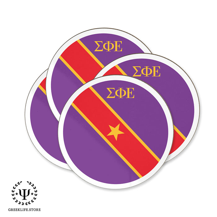 Sigma Phi Epsilon Beverage Coasters Round (Set of 4)
