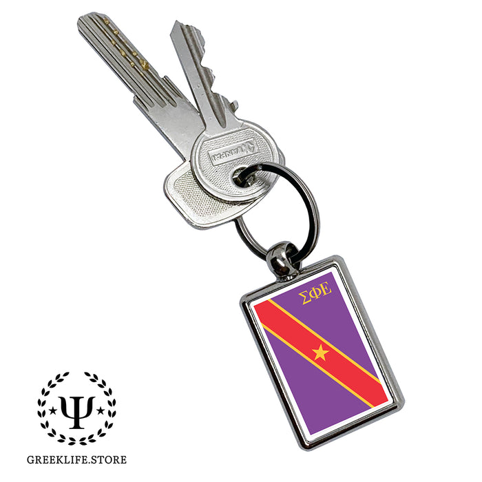 Sigma Phi Epsilon Keychain Rectangular