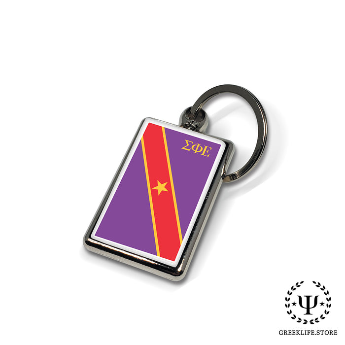 Sigma Phi Epsilon Keychain Rectangular