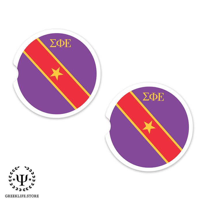 Sigma Phi Epsilon Car Coasters (Set of 2)