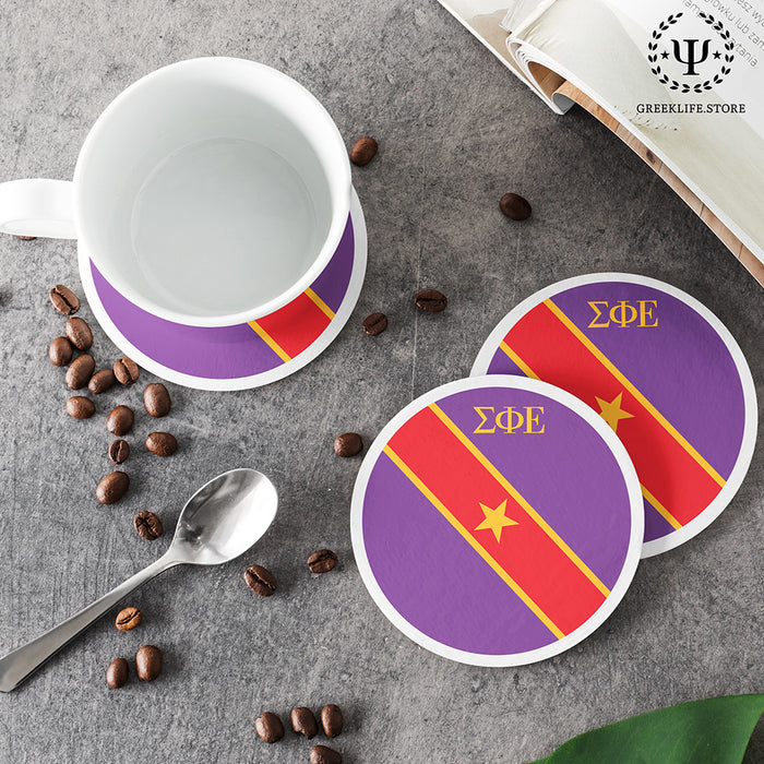 Sigma Phi Epsilon Beverage Coasters Round (Set of 4)