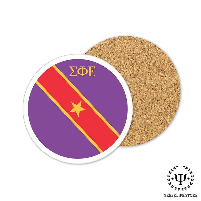 Sigma Phi Epsilon Beverage Coasters Round (Set of 4)
