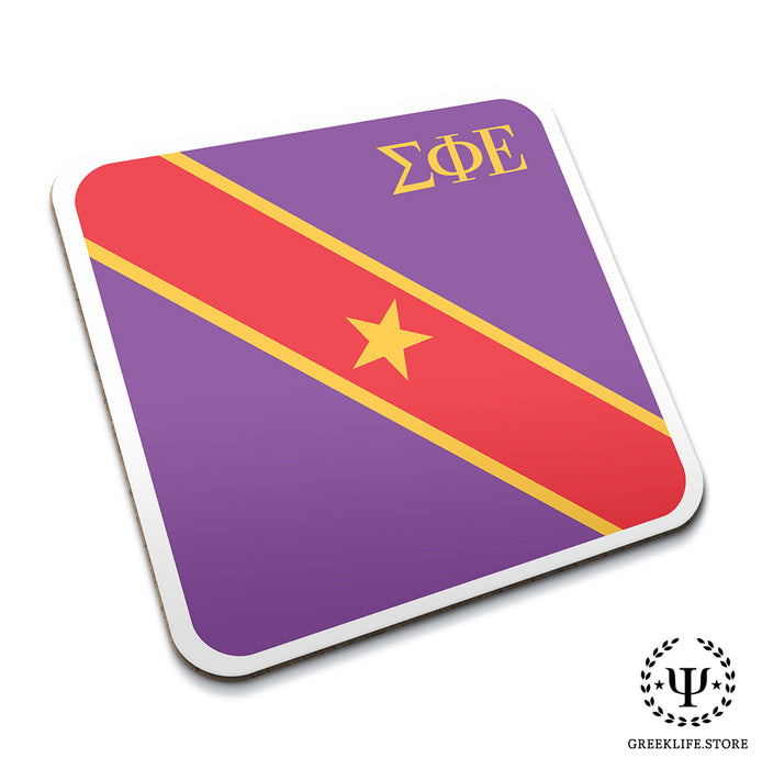 Sigma Phi Epsilon Beverage Coasters Square (Set of 4)