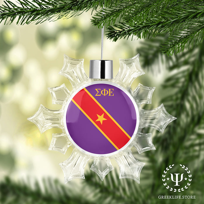 Sigma Phi Epsilon Christmas Ornament - Snowflake