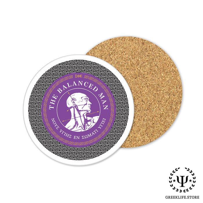 Sigma Phi Epsilon Beverage Coasters Round (Set of 4)