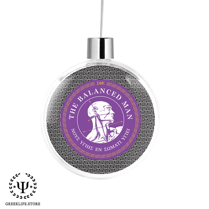 Sigma Phi Epsilon Christmas Ornament Flat Round