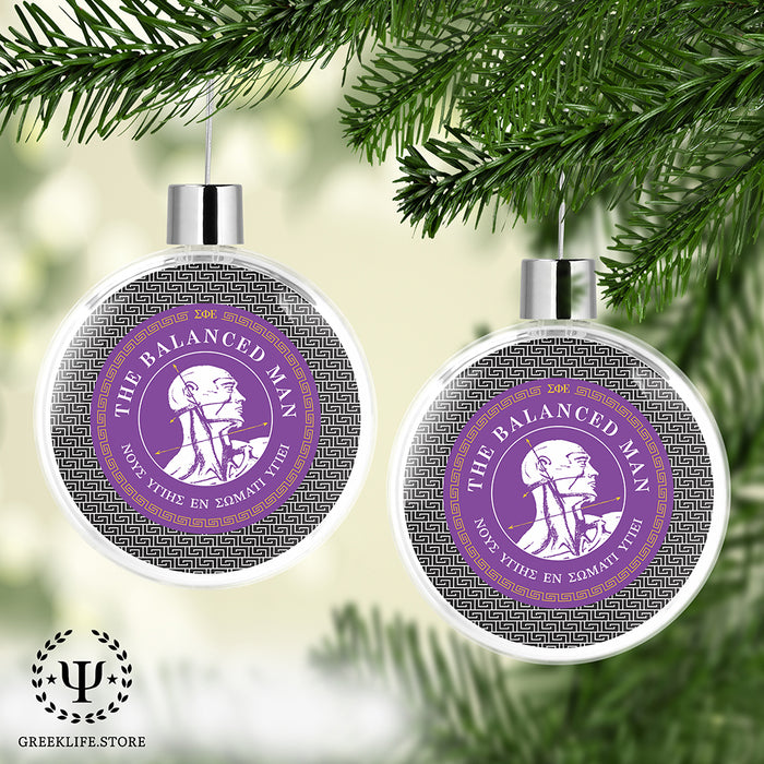 Sigma Phi Epsilon Christmas Ornament Flat Round