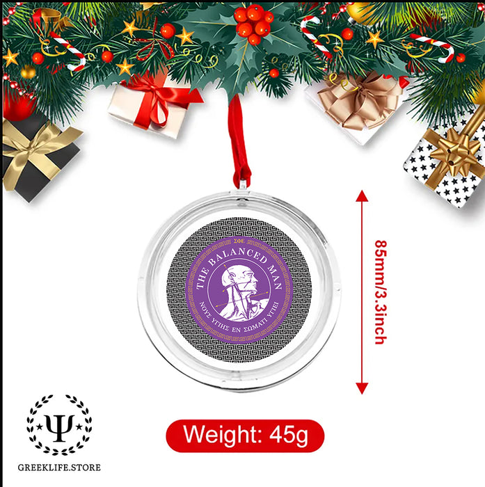 Sigma Phi Epsilon Christmas Reversible Flat Round Ornament
