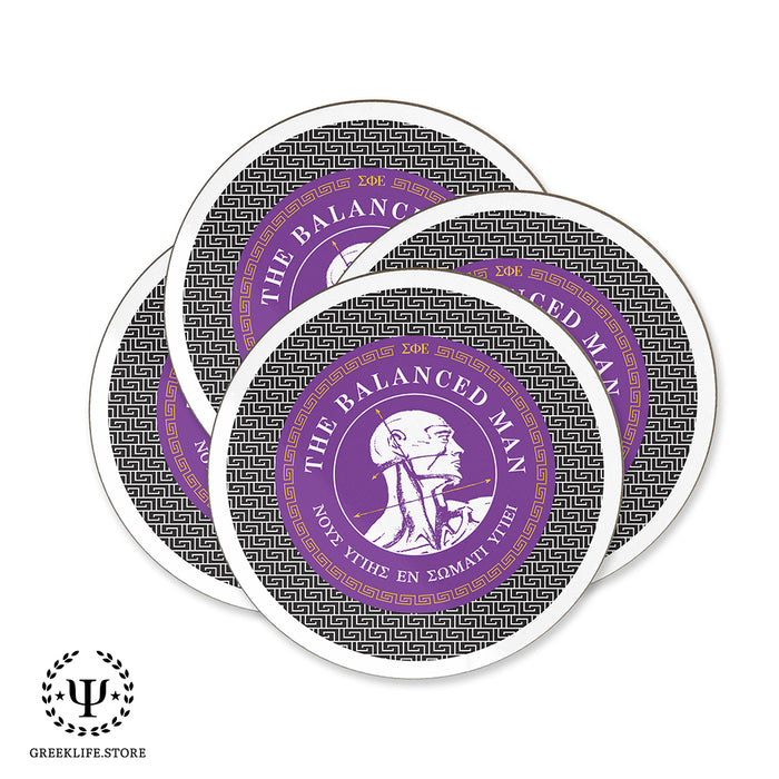 Sigma Phi Epsilon Beverage Coasters Round (Set of 4)