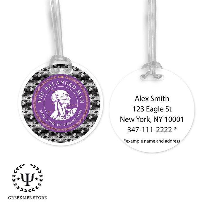 Sigma Phi Epsilon Luggage Bag Tag (round)