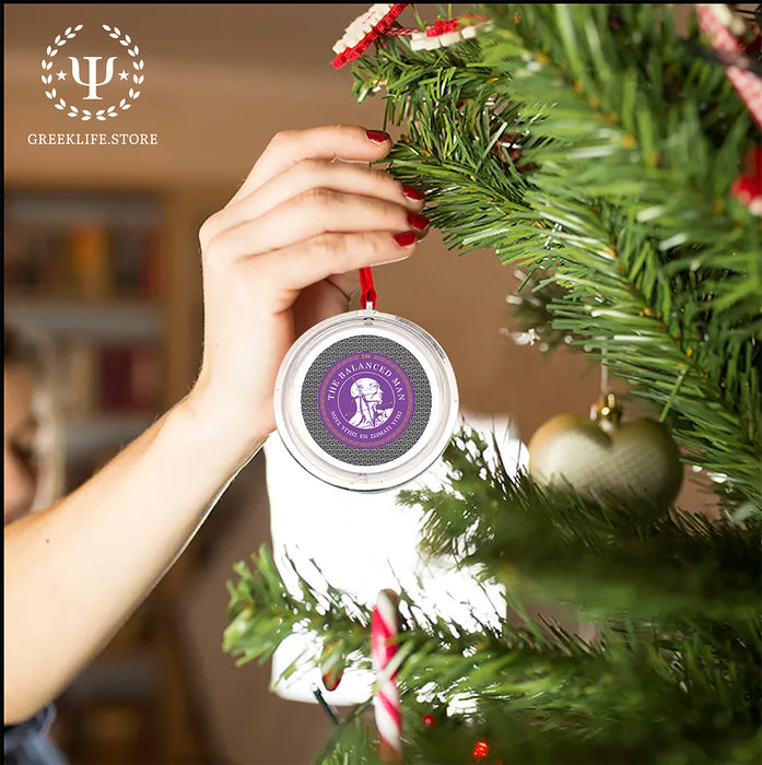 Sigma Phi Epsilon Christmas Reversible Flat Round Ornament