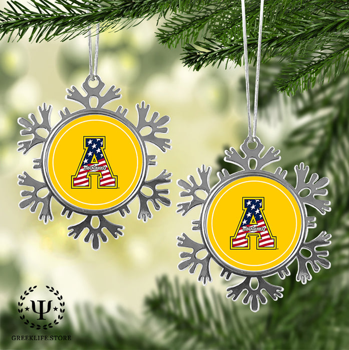 Appalachian State University Christmas Ornament - Snowflake Metal