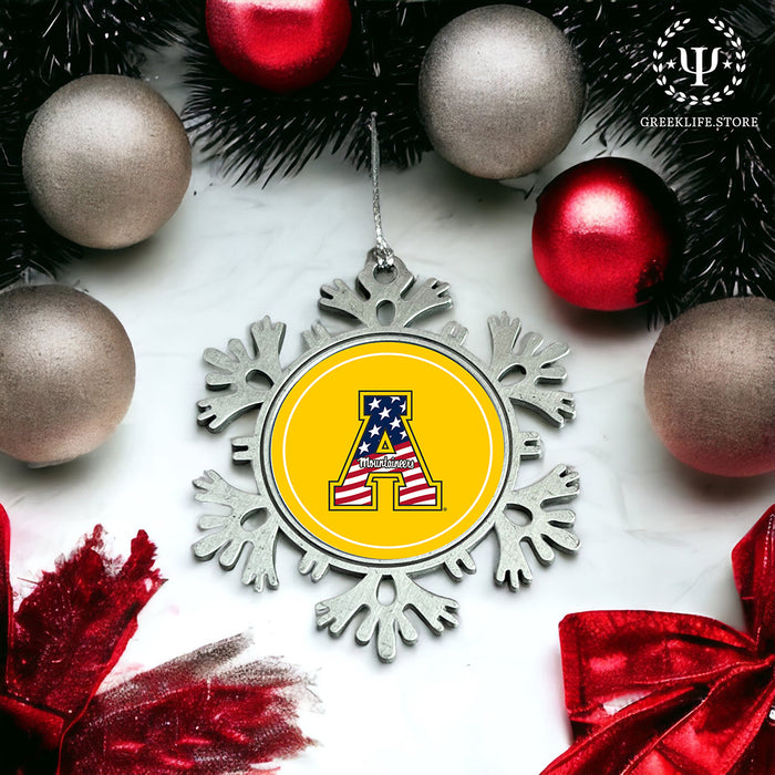 Appalachian State University Christmas Ornament - Snowflake Metal