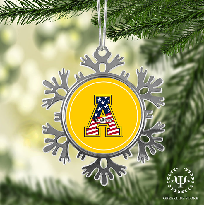 Appalachian State University Christmas Ornament - Snowflake Metal