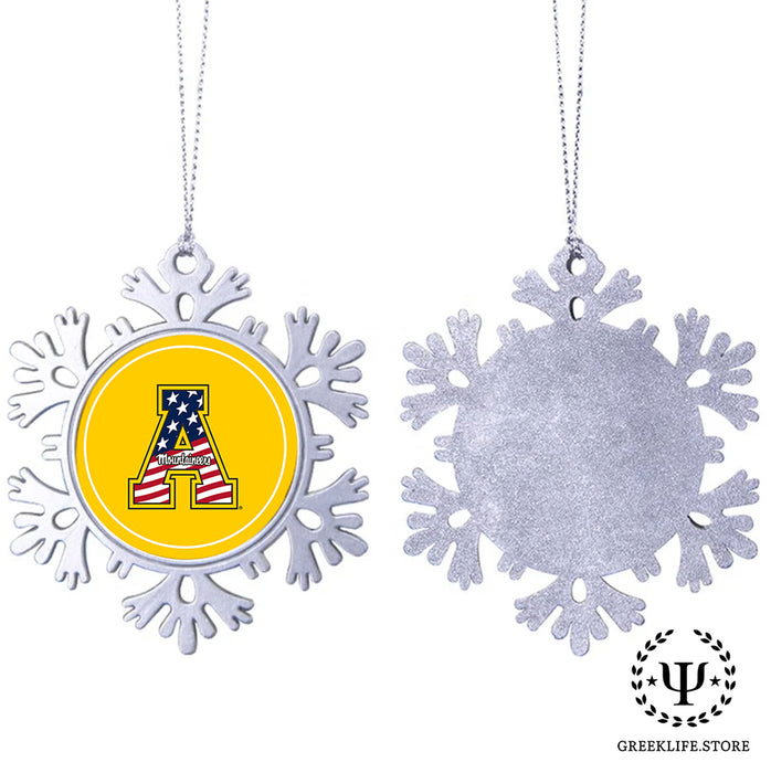 Appalachian State University Christmas Ornament - Snowflake Metal