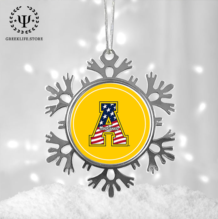 Appalachian State University Christmas Ornament - Snowflake Metal