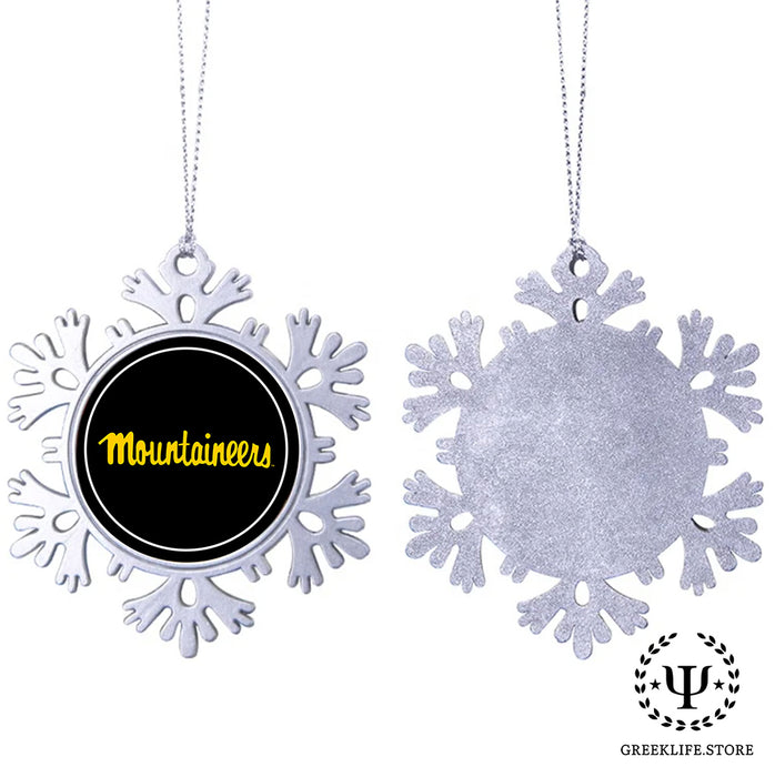 Appalachian State University Christmas Ornament - Snowflake Metal