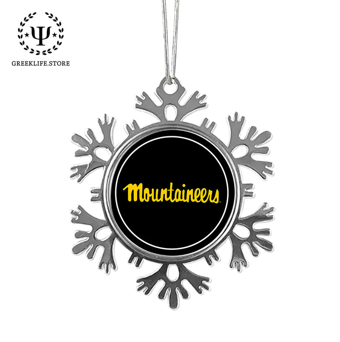Appalachian State University Christmas Ornament - Snowflake Metal