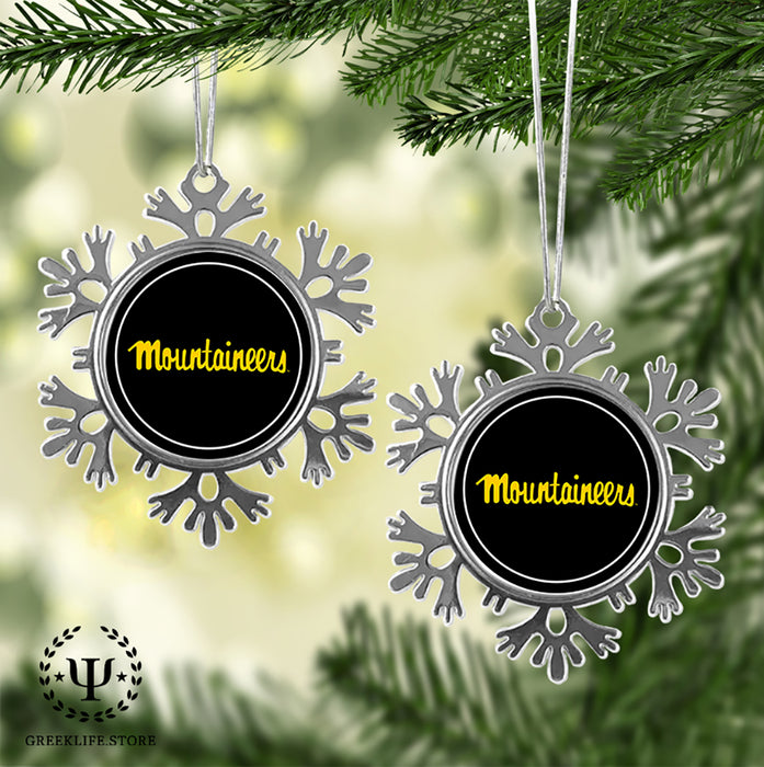 Appalachian State University Christmas Ornament - Snowflake Metal