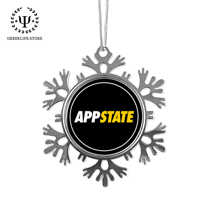 Appalachian State University Christmas Ornament - Snowflake Metal