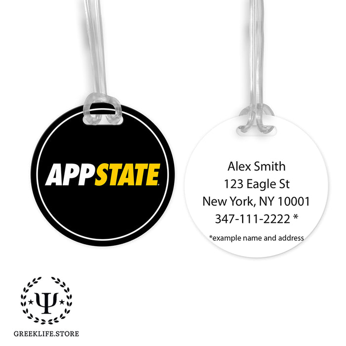 Appalachian State University Luggage Bag Tag (round)