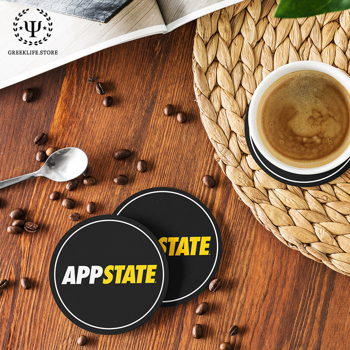 Appalachian State University Beverage Coasters Round (Set of 4)