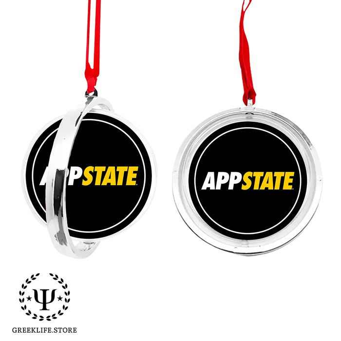 Appalachian State University Christmas Reversible Flat Round Ornament