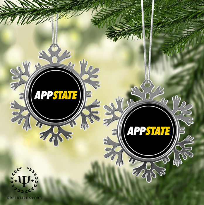 Appalachian State University Christmas Ornament - Snowflake Metal
