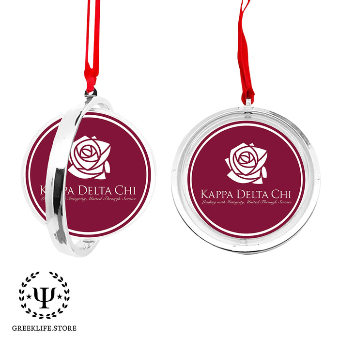 Kappa Delta Chi Christmas Reversible Flat Round Ornament