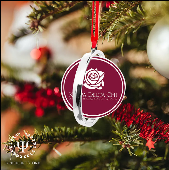 Kappa Delta Chi Christmas Reversible Flat Round Ornament