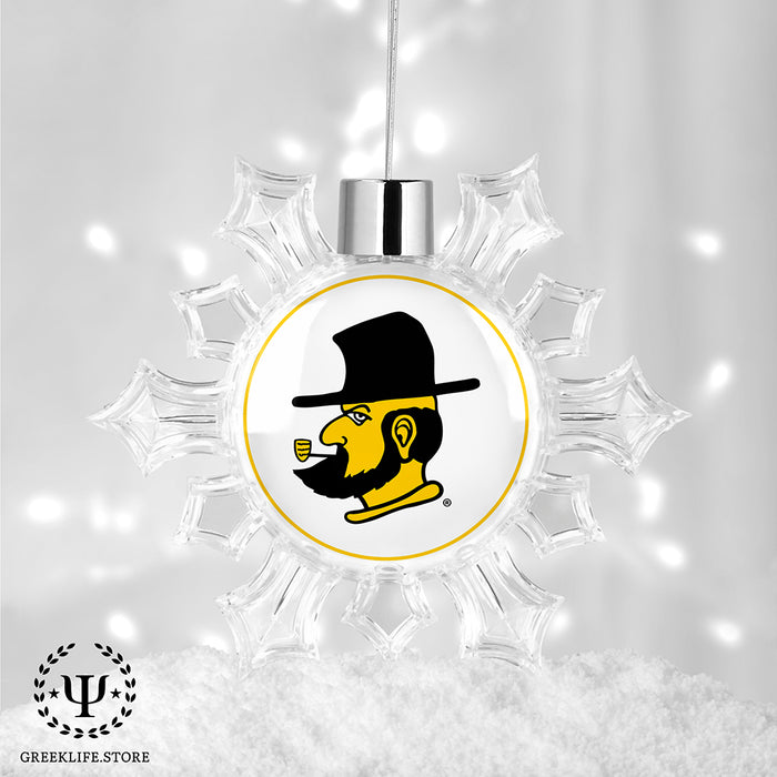 Appalachian State University Christmas Ornament - Snowflake