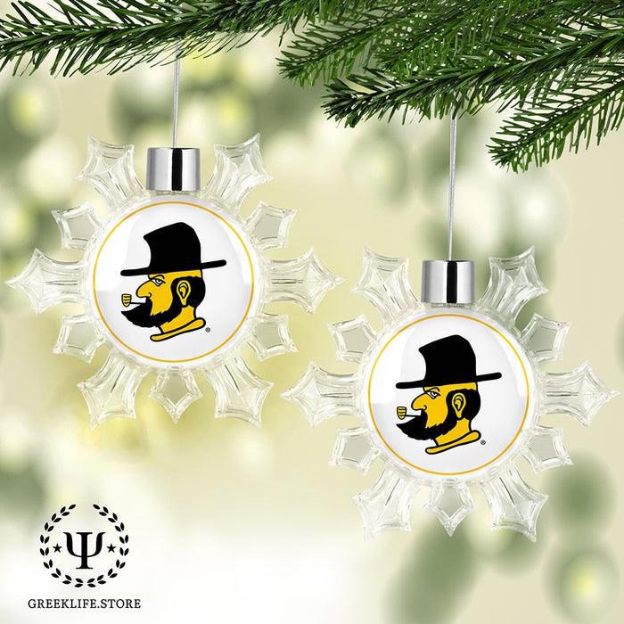 Appalachian State University Christmas Ornament - Snowflake