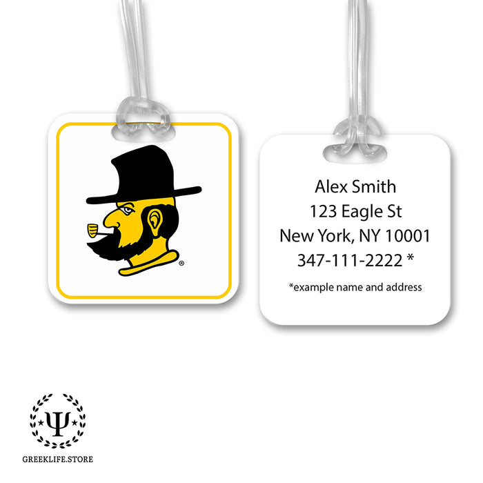 Appalachian State University Luggage Bag Tag (square)