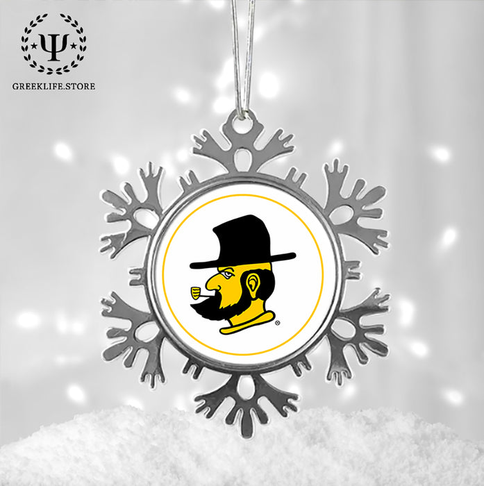Appalachian State University Christmas Ornament - Snowflake Metal