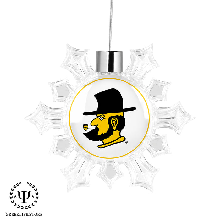Appalachian State University Christmas Ornament - Snowflake