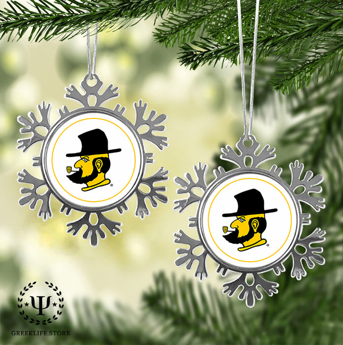 Appalachian State University Christmas Ornament - Snowflake Metal
