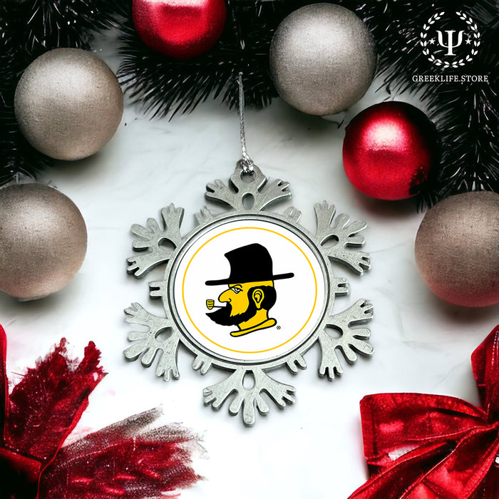 Appalachian State University Christmas Ornament - Snowflake Metal