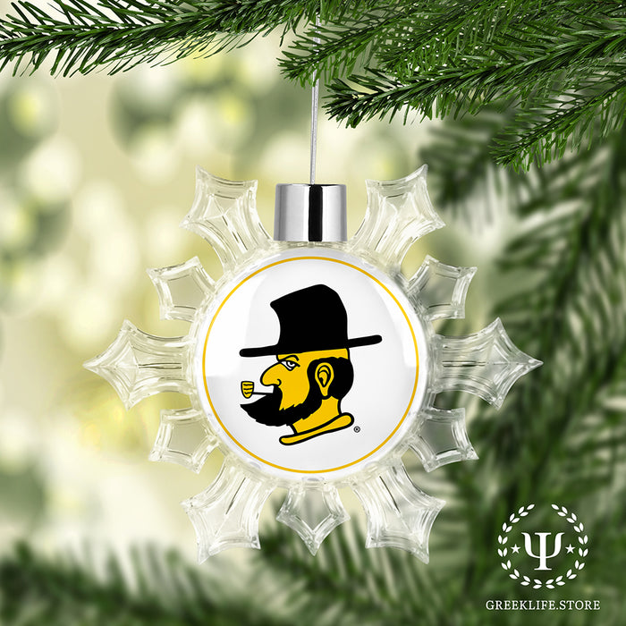 Appalachian State University Christmas Ornament - Snowflake