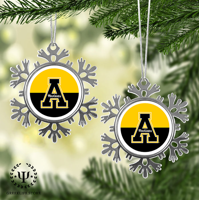 Appalachian State University Christmas Ornament - Snowflake Metal