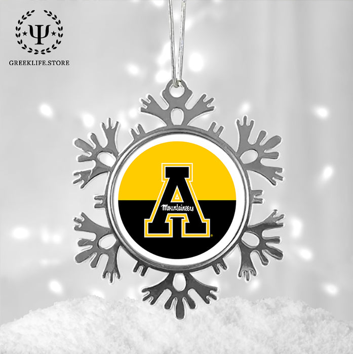 Appalachian State University Christmas Ornament - Snowflake Metal