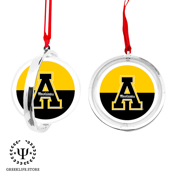 Appalachian State University Christmas Reversible Flat Round Ornament