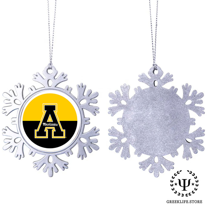 Appalachian State University Christmas Ornament - Snowflake Metal
