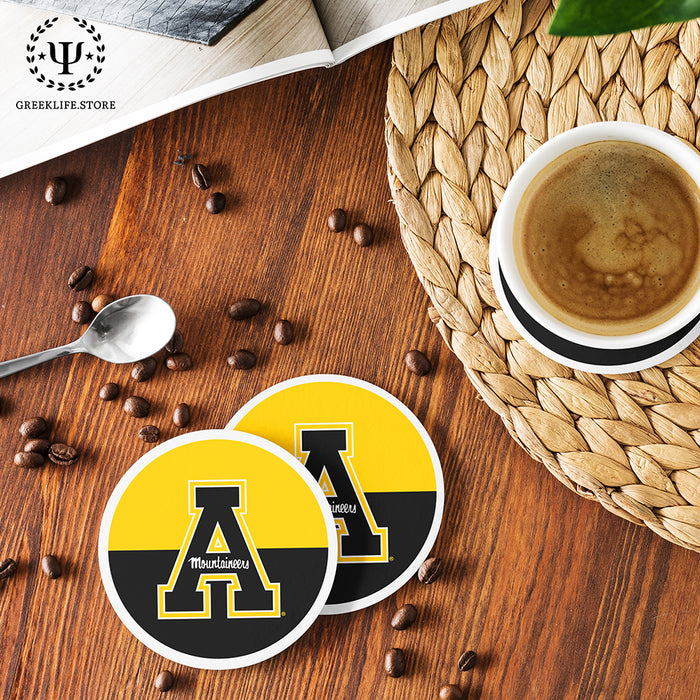 Appalachian State University Beverage Coasters Round (Set of 4)